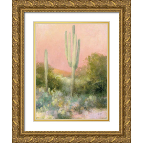 Sunrise Desert II Gold Ornate Wood Framed Art Print with Double Matting by Purinton, Julia