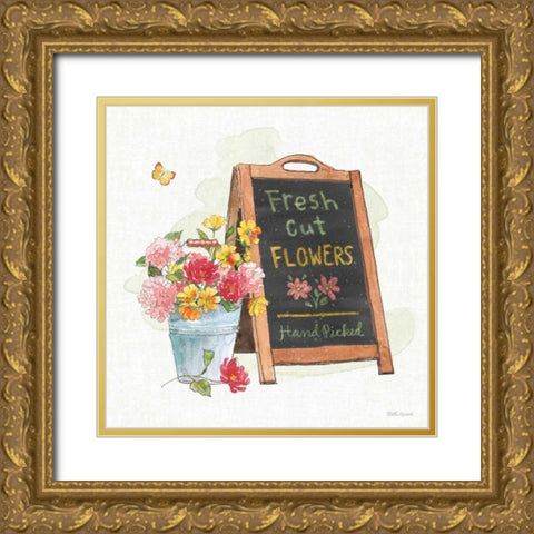 Furry Pals VI Gold Ornate Wood Framed Art Print with Double Matting by Grove, Beth