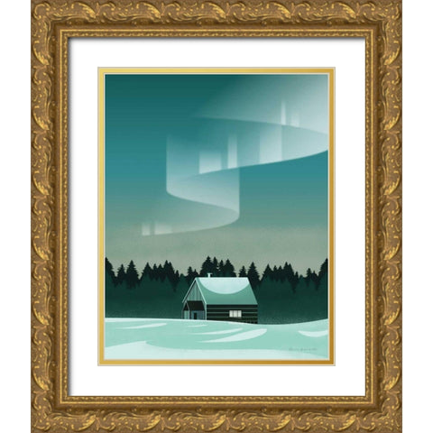 Finland I No Words Gold Ornate Wood Framed Art Print with Double Matting by Escalante, Omar