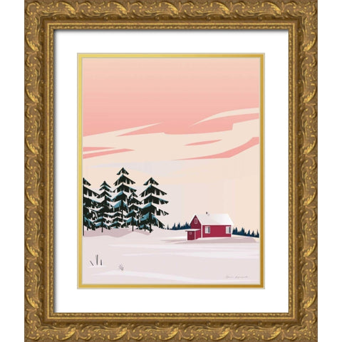 Finland II No Words Gold Ornate Wood Framed Art Print with Double Matting by Escalante, Omar