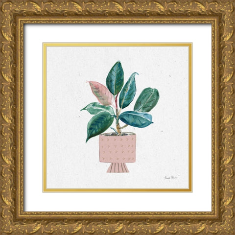 Home Garden IV Gold Ornate Wood Framed Art Print with Double Matting by Zaman, Farida