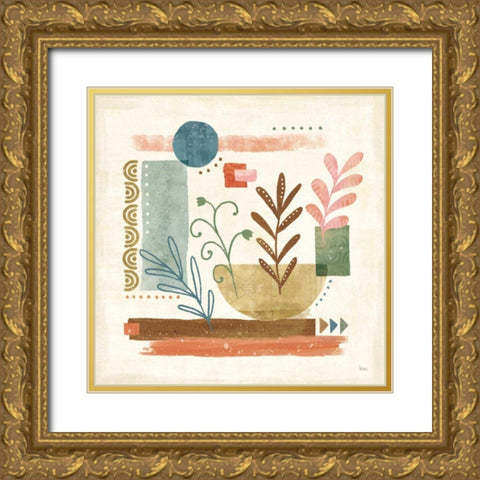 Vista II Gold Ornate Wood Framed Art Print with Double Matting by Charron, Veronique