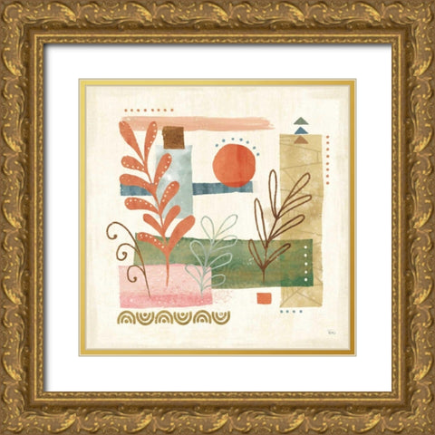 Vista III Gold Ornate Wood Framed Art Print with Double Matting by Charron, Veronique