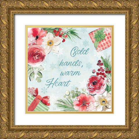 Holiday Ride VIII Gold Ornate Wood Framed Art Print with Double Matting by June, Dina