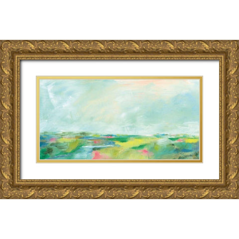 Colorful Horizon Gold Ornate Wood Framed Art Print with Double Matting by Schlabach, Sue