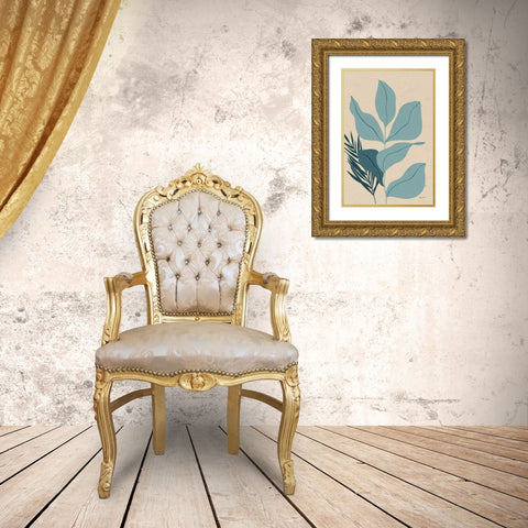 Balance IV Gold Ornate Wood Framed Art Print with Double Matting by Thorns, Becky