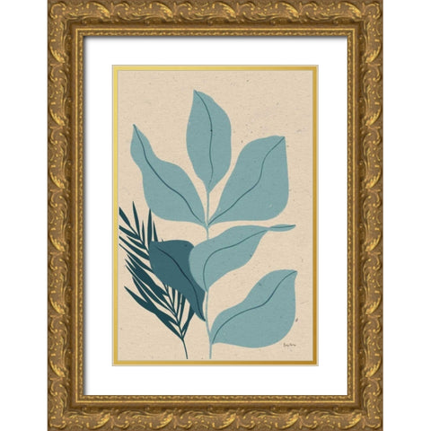 Balance IV Gold Ornate Wood Framed Art Print with Double Matting by Thorns, Becky