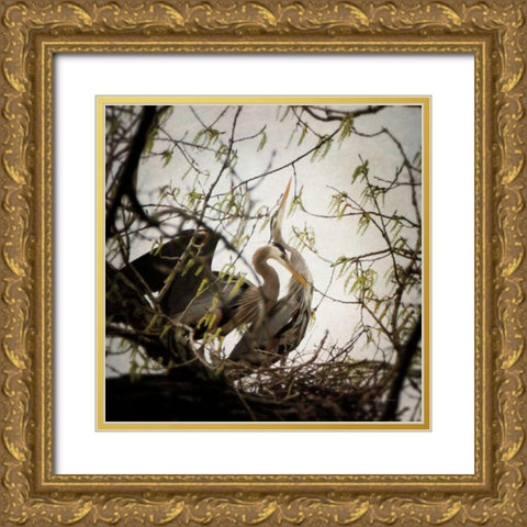 Connection Gold Ornate Wood Framed Art Print with Double Matting by Van Swearingen, Debra