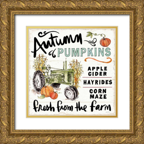 Harvest Times X Gold Ornate Wood Framed Art Print with Double Matting by Tavoletti, Anne