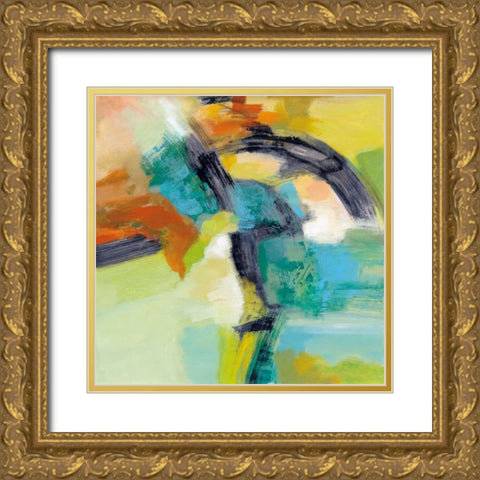 Rainbow on the Asphalt Gold Ornate Wood Framed Art Print with Double Matting by Vassileva, Silvia