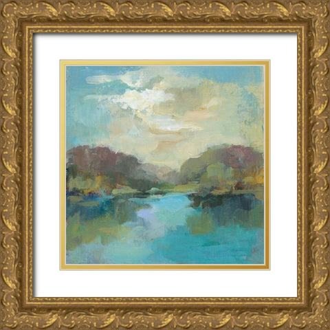 Mini Landscape Gold Ornate Wood Framed Art Print with Double Matting by Vassileva, Silvia