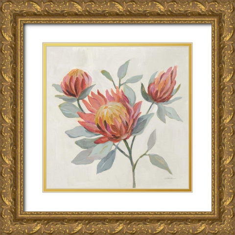 Field Bloom II Gold Ornate Wood Framed Art Print with Double Matting by Vassileva, Silvia
