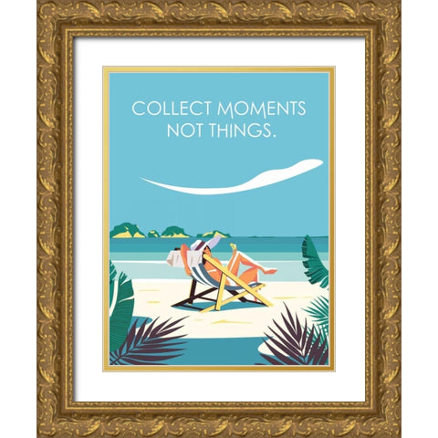 Collect Moments Gold Ornate Wood Framed Art Print with Double Matting by Escalante, Omar