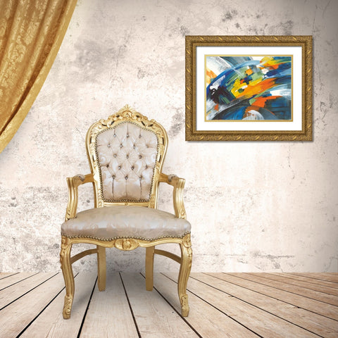 Trataka Gold Ornate Wood Framed Art Print with Double Matting by Nai, Danhui
