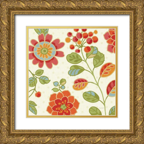 Summer Palette I Gold Ornate Wood Framed Art Print with Double Matting by Audit, Lisa