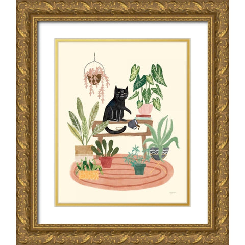 Urban Jungle II Gold Ornate Wood Framed Art Print with Double Matting by Urban, Mary