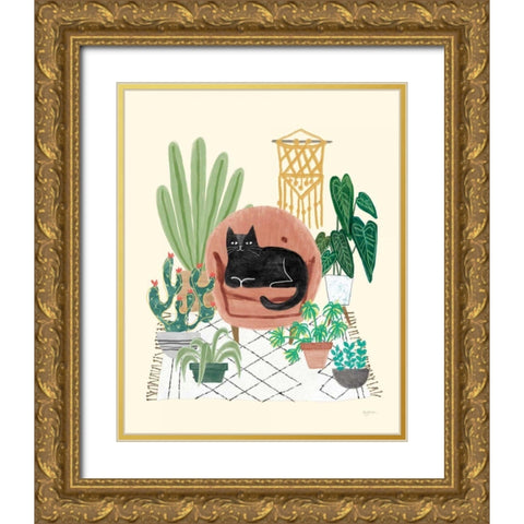 Urban Jungle III Gold Ornate Wood Framed Art Print with Double Matting by Urban, Mary