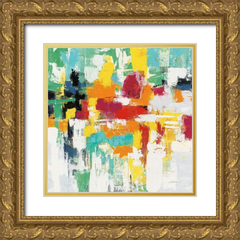 Summer Silk Road Warm Gold Ornate Wood Framed Art Print with Double Matting by Vassileva, Silvia