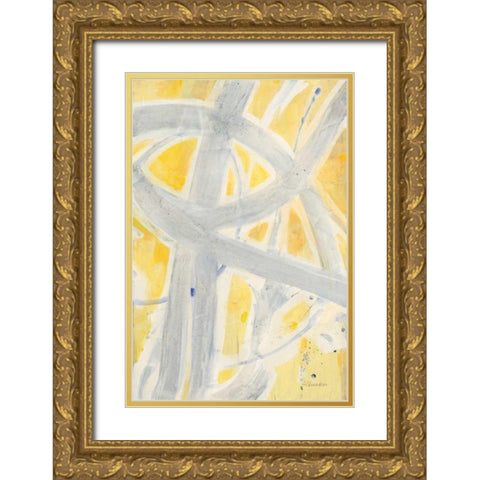 Intersections II Gold Ornate Wood Framed Art Print with Double Matting by Hristova, Albena