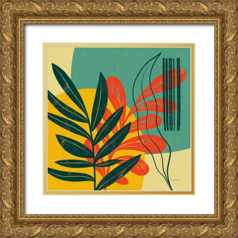 Mid Century Modern I Gold Ornate Wood Framed Art Print with Double Matting by Thorns, Becky
