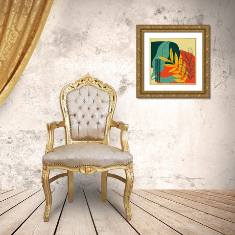 Mid Century Modern II Gold Ornate Wood Framed Art Print with Double Matting by Thorns, Becky
