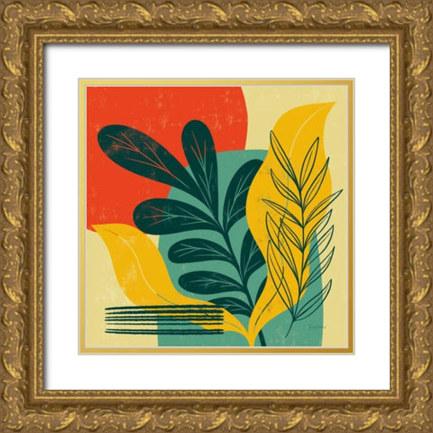 Mid Century Modern III Gold Ornate Wood Framed Art Print with Double Matting by Thorns, Becky