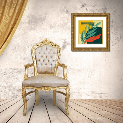 Mid Century Modern IV Gold Ornate Wood Framed Art Print with Double Matting by Thorns, Becky