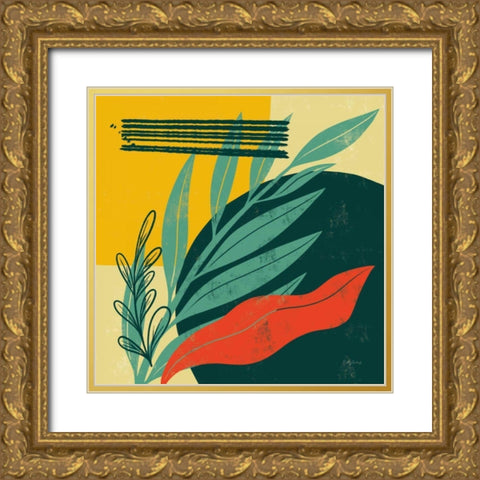 Mid Century Modern IV Gold Ornate Wood Framed Art Print with Double Matting by Thorns, Becky
