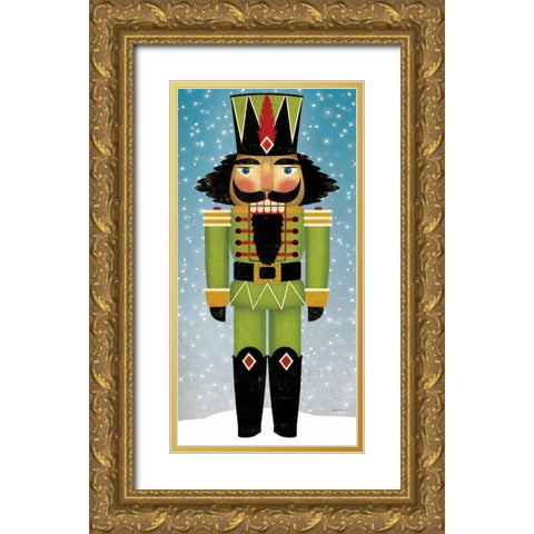 Nutcracker Bright II Gold Ornate Wood Framed Art Print with Double Matting by Fowler, Ryan