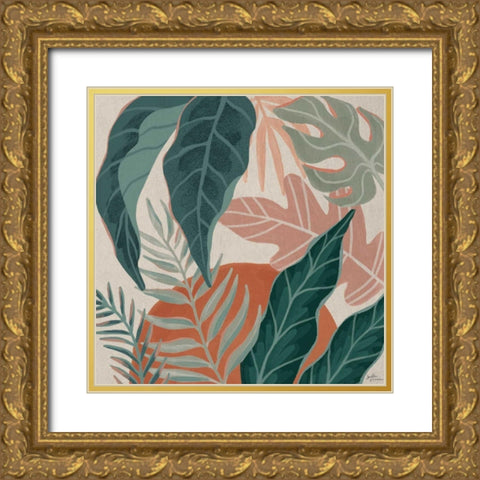 Big Cat Beauty V Gold Ornate Wood Framed Art Print with Double Matting by Penner, Janelle