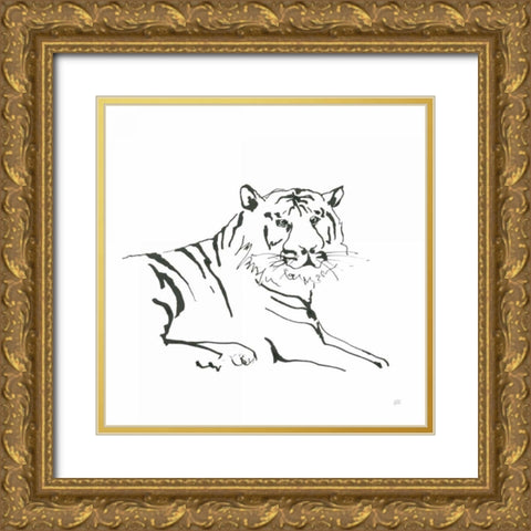 African Animals III Gold Ornate Wood Framed Art Print with Double Matting by Paschke, Chris