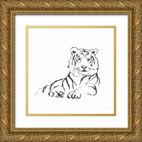 African Animals IV Gold Ornate Wood Framed Art Print with Double Matting by Paschke, Chris