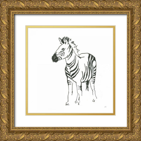 African Animals VII Gold Ornate Wood Framed Art Print with Double Matting by Paschke, Chris