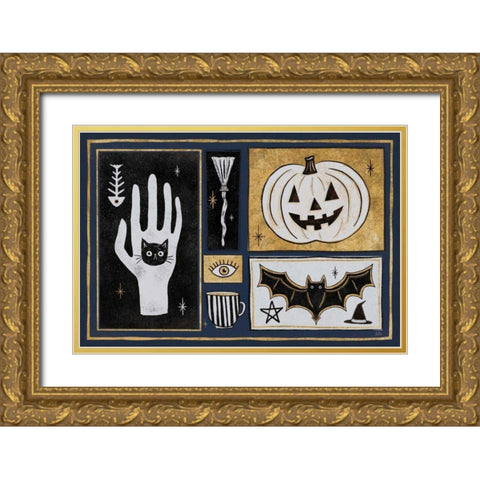 Frightfully Wicked I Dark Gold Ornate Wood Framed Art Print with Double Matting by Averinos, Melissa