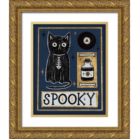 Frightfully Wicked III Dark Gold Ornate Wood Framed Art Print with Double Matting by Averinos, Melissa
