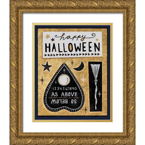 Frightfully Wicked VI Dark Gold Ornate Wood Framed Art Print with Double Matting by Averinos, Melissa