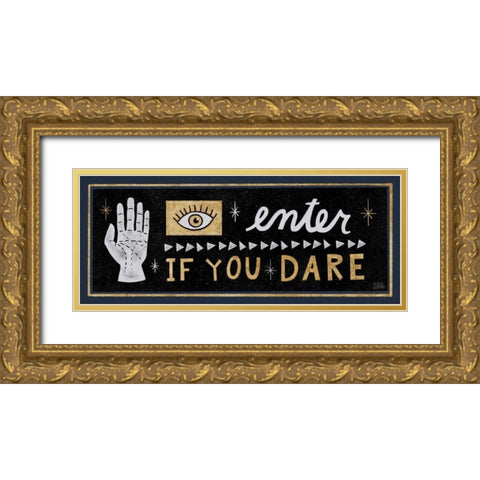 Frightfully Wicked VIII Dark Gold Ornate Wood Framed Art Print with Double Matting by Averinos, Melissa