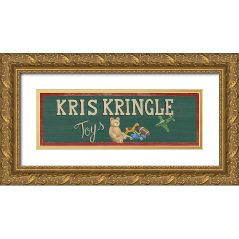 Holiday Moments VII v2 Gold Ornate Wood Framed Art Print with Double Matting by Wiens, James