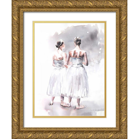 Ballet VII Gold Ornate Wood Framed Art Print with Double Matting by Valle, Aimee Del