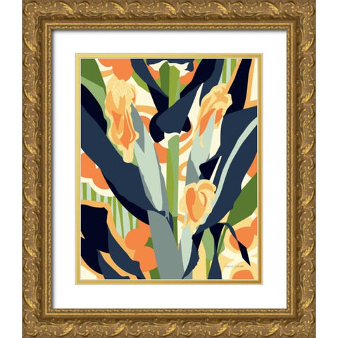 Sweet Corn Gold Ornate Wood Framed Art Print with Double Matting by Gallagher, Megan