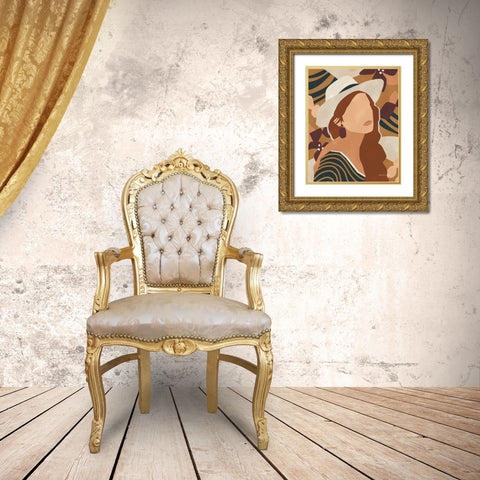 Modern Woman II Gold Ornate Wood Framed Art Print with Double Matting by Gallagher, Megan