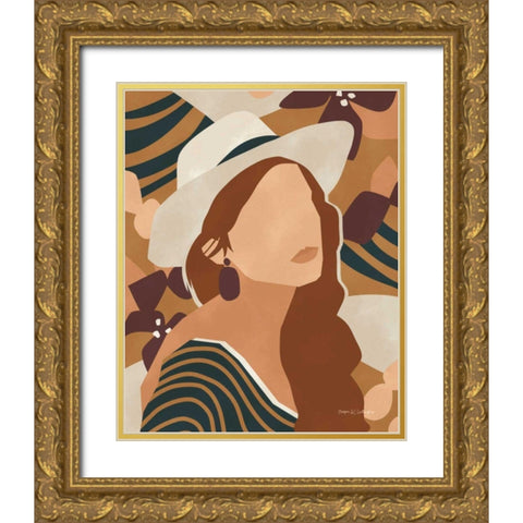 Modern Woman II Gold Ornate Wood Framed Art Print with Double Matting by Gallagher, Megan