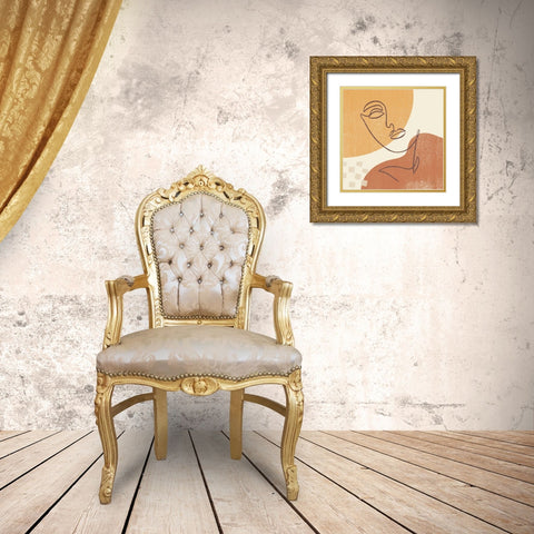 Through the Window III Gold Ornate Wood Framed Art Print with Double Matting by Marshall, Laura