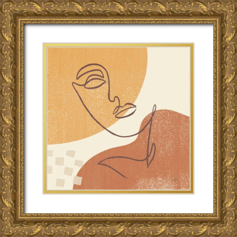 Through the Window III Gold Ornate Wood Framed Art Print with Double Matting by Marshall, Laura
