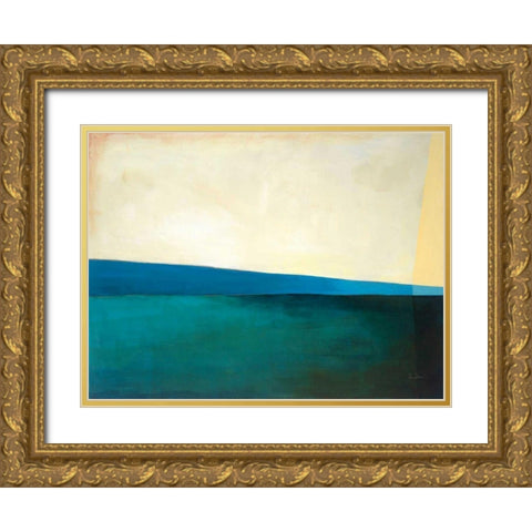 Deep Dive I Gold Ornate Wood Framed Art Print with Double Matting by Davies, Jane