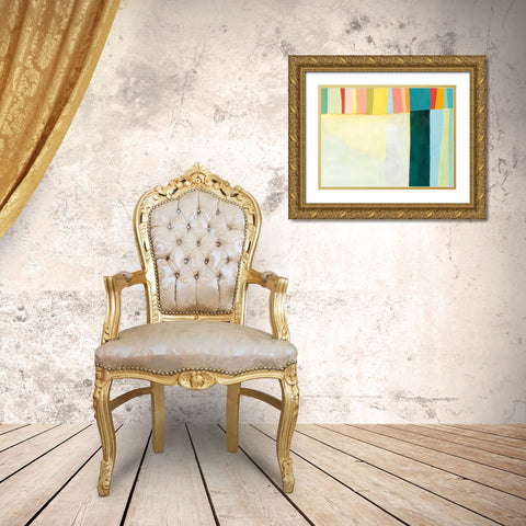 Twelve Bar I Gold Ornate Wood Framed Art Print with Double Matting by Davies, Jane