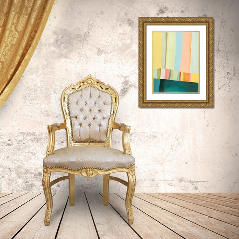 Twelve Bar II Gold Ornate Wood Framed Art Print with Double Matting by Davies, Jane