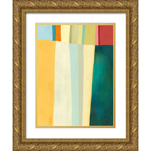 Twelve Bar III Gold Ornate Wood Framed Art Print with Double Matting by Davies, Jane