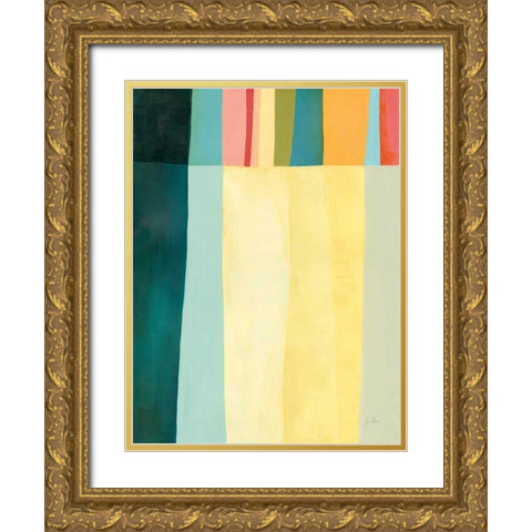 Twelve Bar IV Gold Ornate Wood Framed Art Print with Double Matting by Davies, Jane