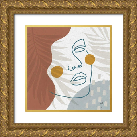 Island Breeze I Gold Ornate Wood Framed Art Print with Double Matting by Hershey, Moira